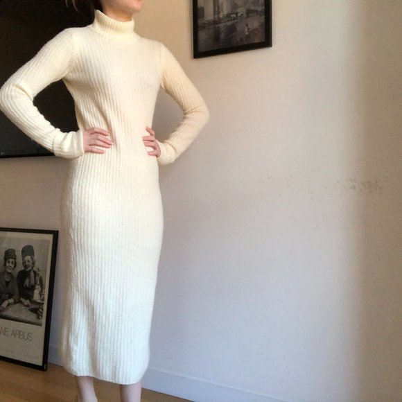 Wool blend turtleneck sweater dress Ganni - Picture 5 of 9